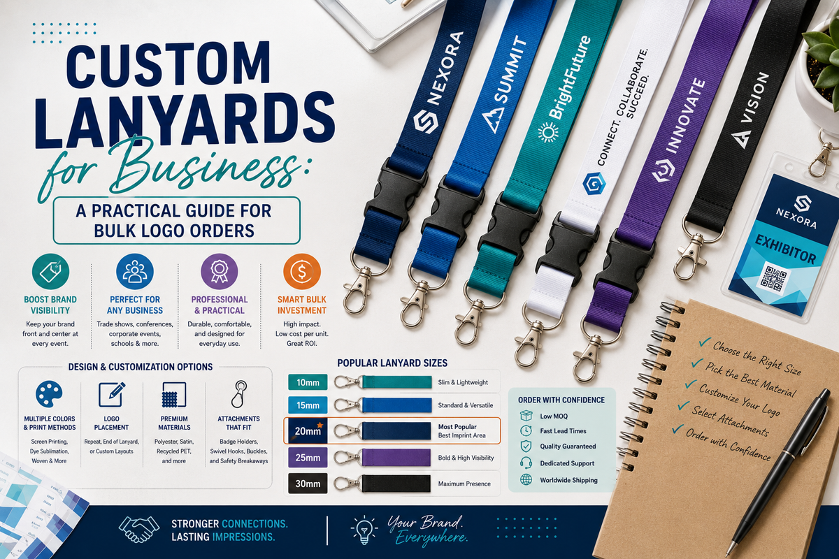 Custom Lanyards for Business: A Practical Guide for Bulk Logo Orders