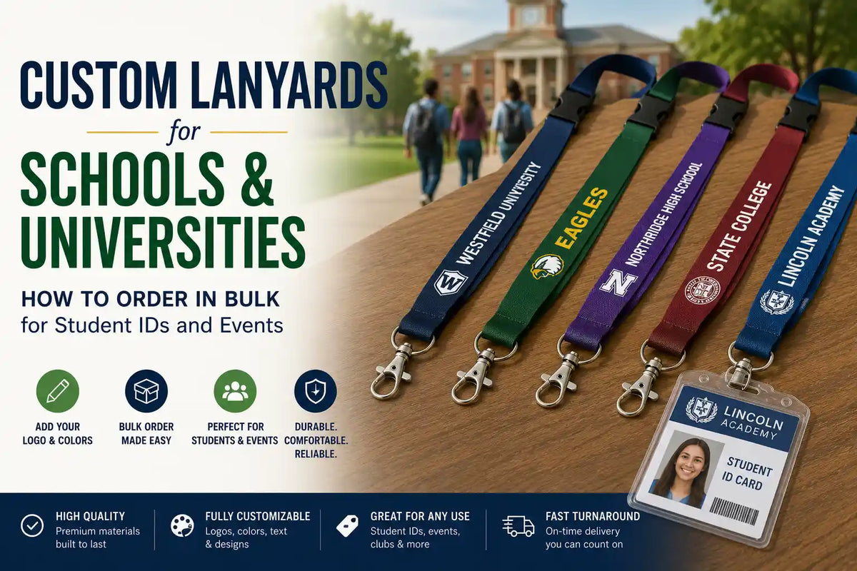 Custom Lanyards for Schools & Universities: How to Order in Bulk for Student IDs and Events