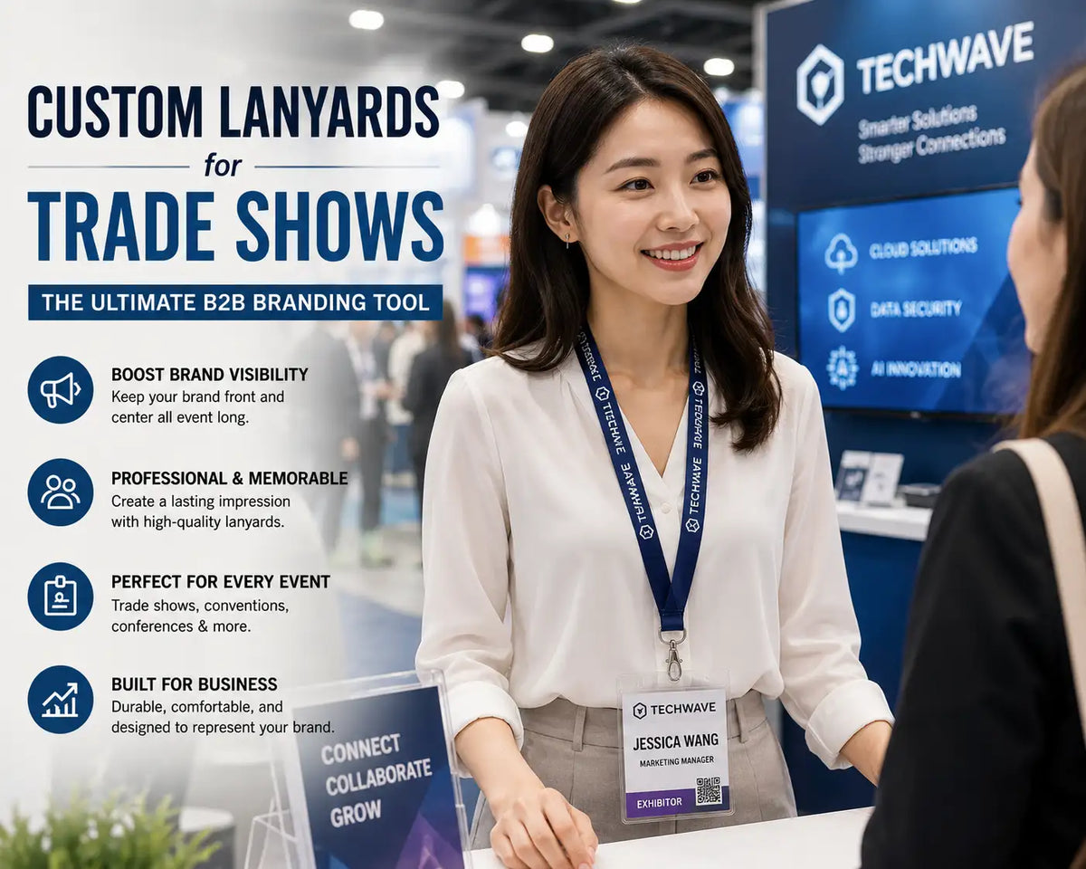 Custom Lanyards for Trade Shows: The Ultimate B2B Branding Tool