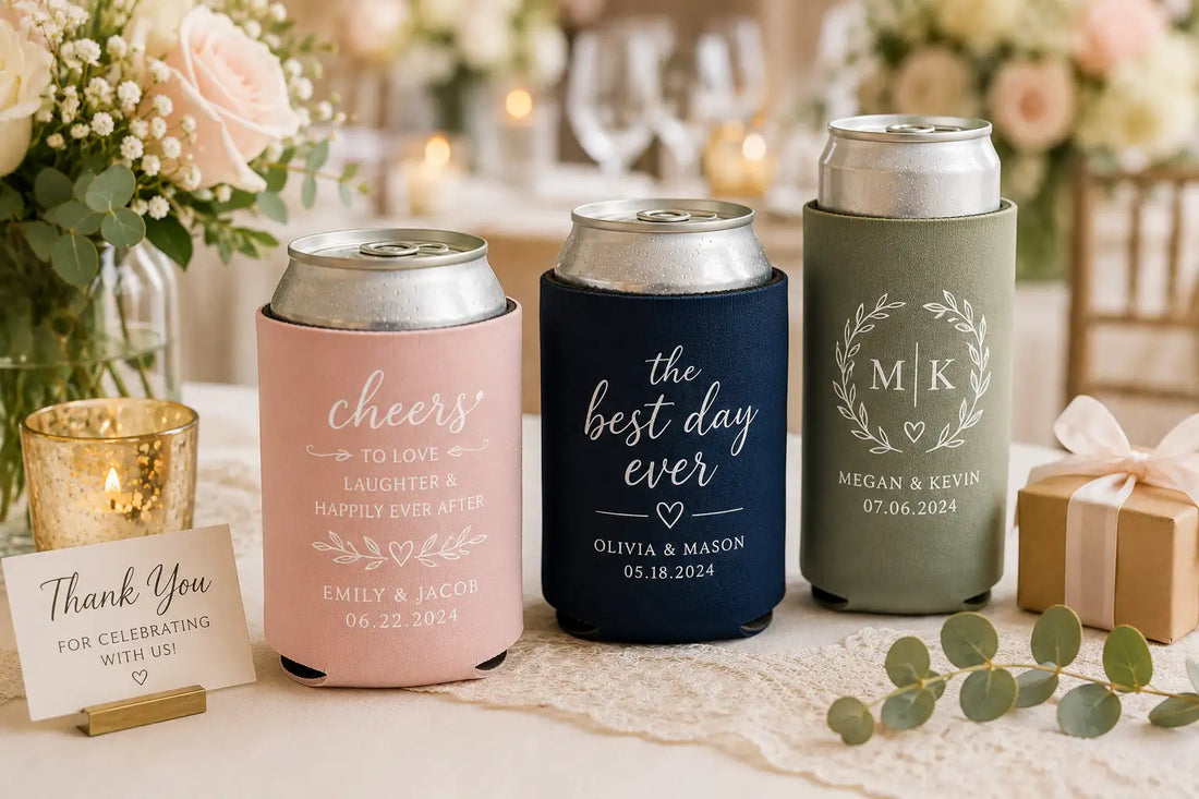 Custom Wedding Koozies: How to Choose the Perfect Bulk Favor