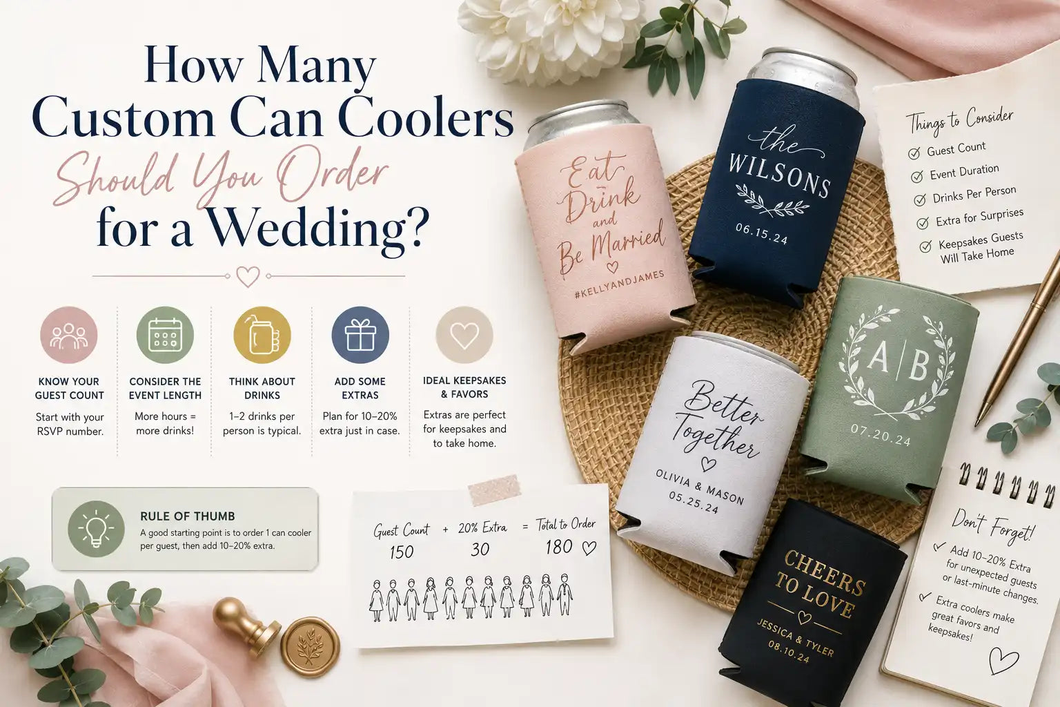 How Many Custom Can Coolers Should You Order for a Wedding?