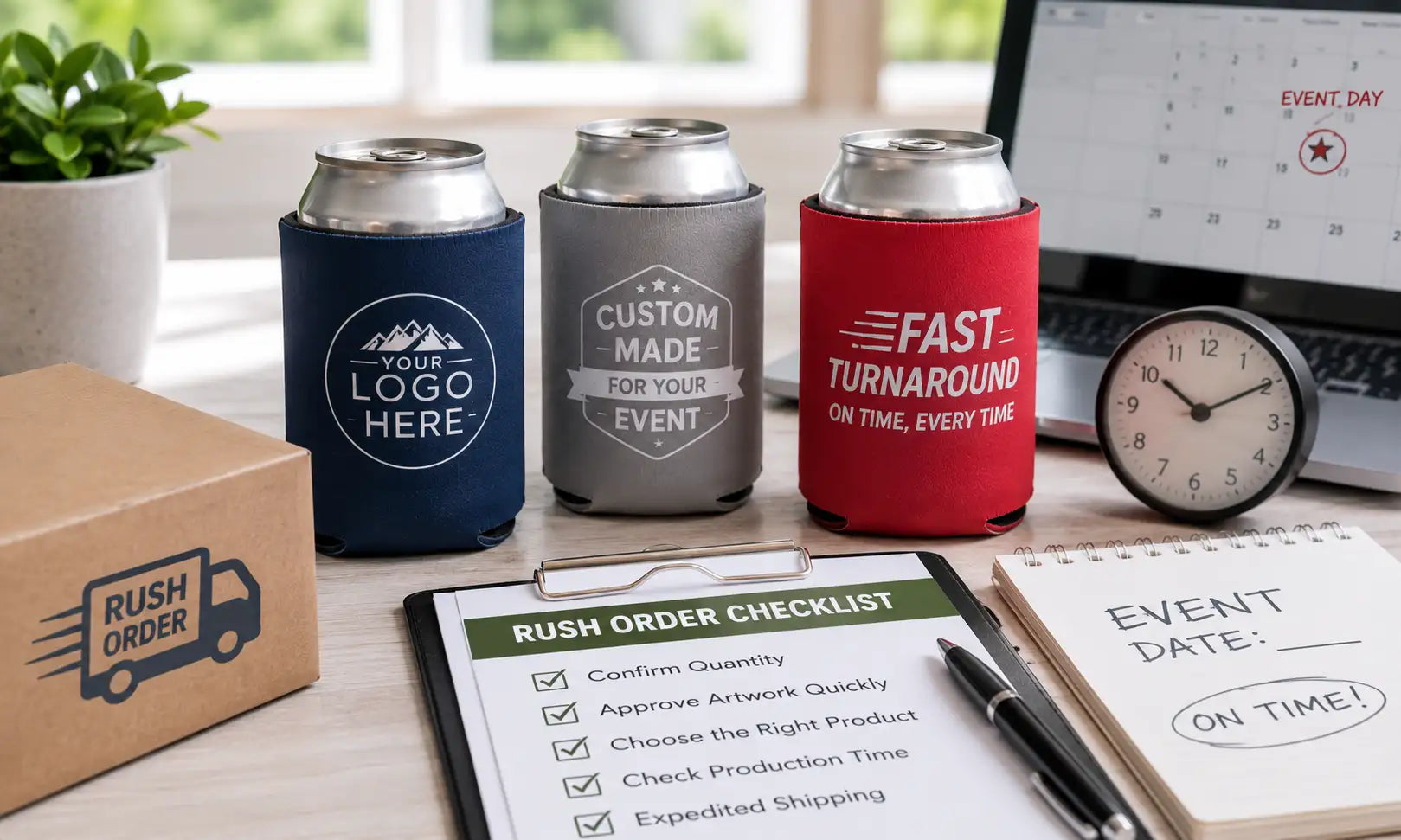 Need Custom Can Coolers Fast? How to Plan a Rush Order