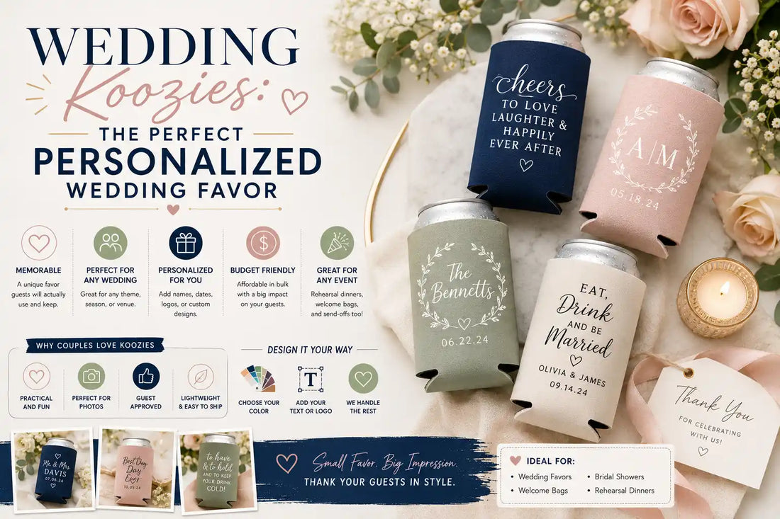 Wedding Koozies: The Perfect Personalized Wedding Favor