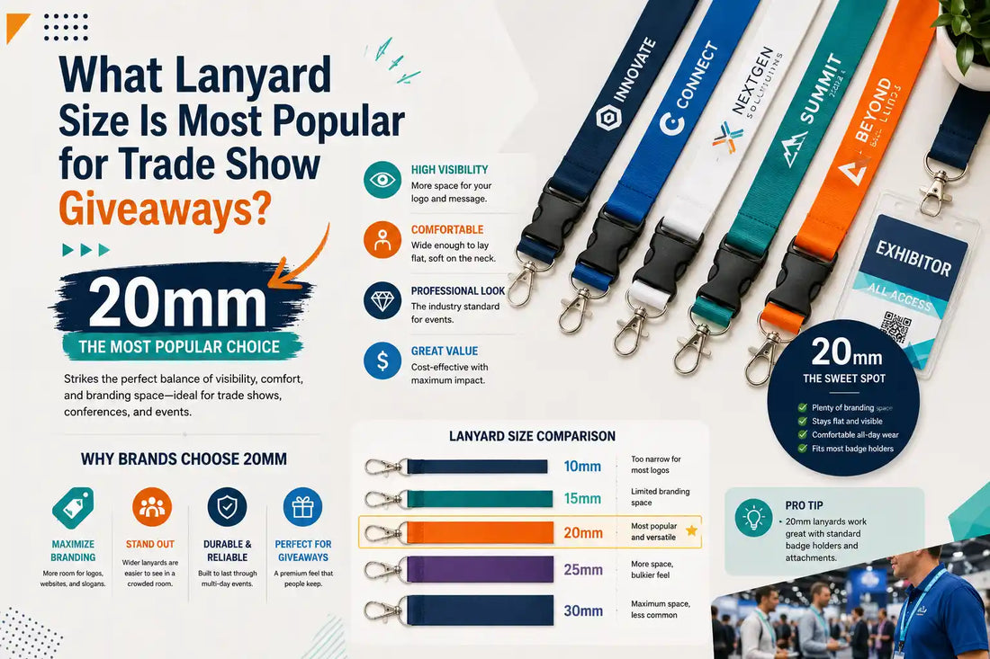 What Lanyard Size Is Most Popular for Trade Show Giveaways?