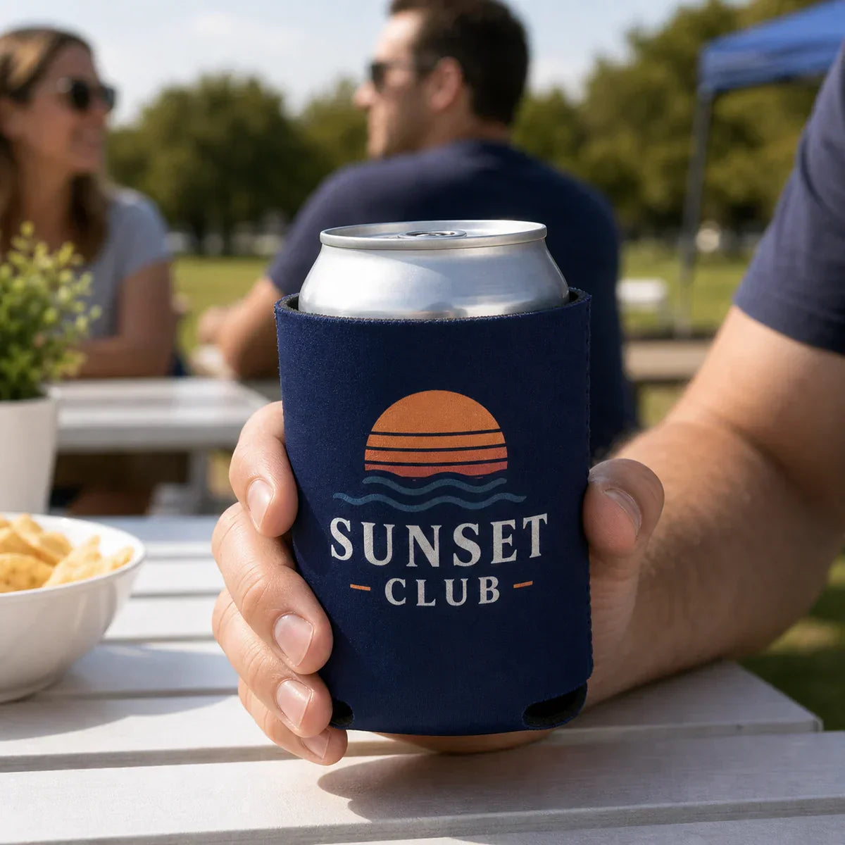 Custom Can Cooler Wording Ideas for Weddings, Events, and Brand Giveaways