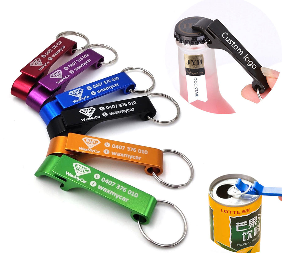 Custom bottle opener keychains with logo