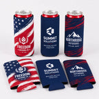Custom 12oz Slim Can Coolers with Logo — Bulk Order