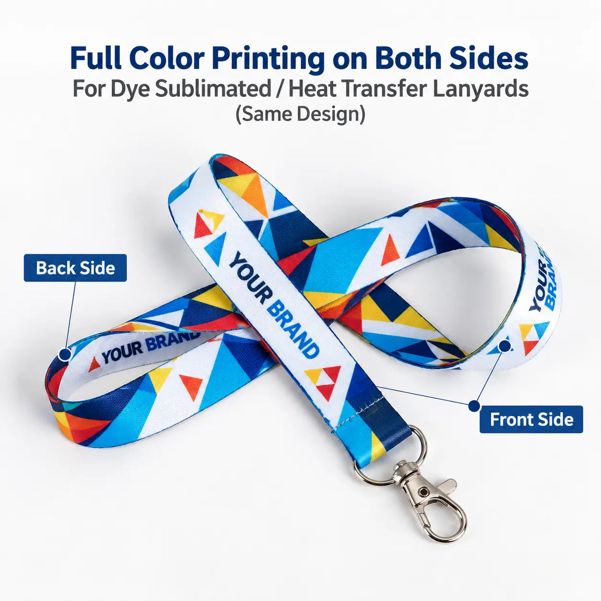 Custom Polyester Lanyards with Logo — Bulk Orders