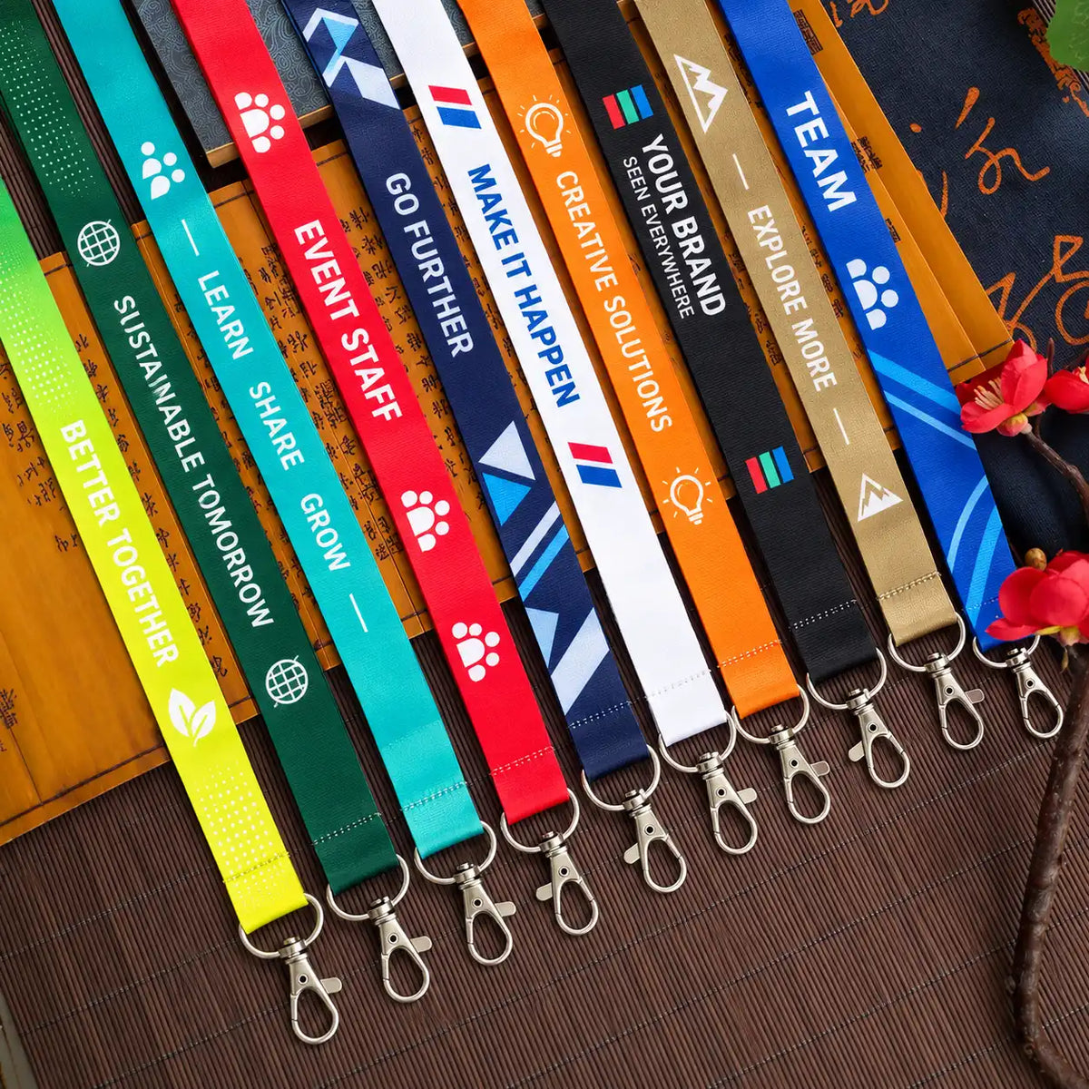 Custom Polyester Lanyards with Logo — Bulk Orders