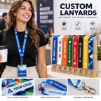 Custom Polyester Lanyards with Logo — Bulk Orders