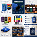 Custom Logo 3mm Neoprene Can Coolers — Bulk Promotional Gifts