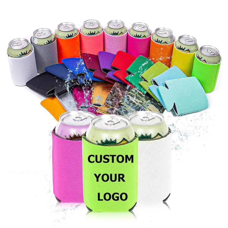 Custom can coolers with logo for bulk orders