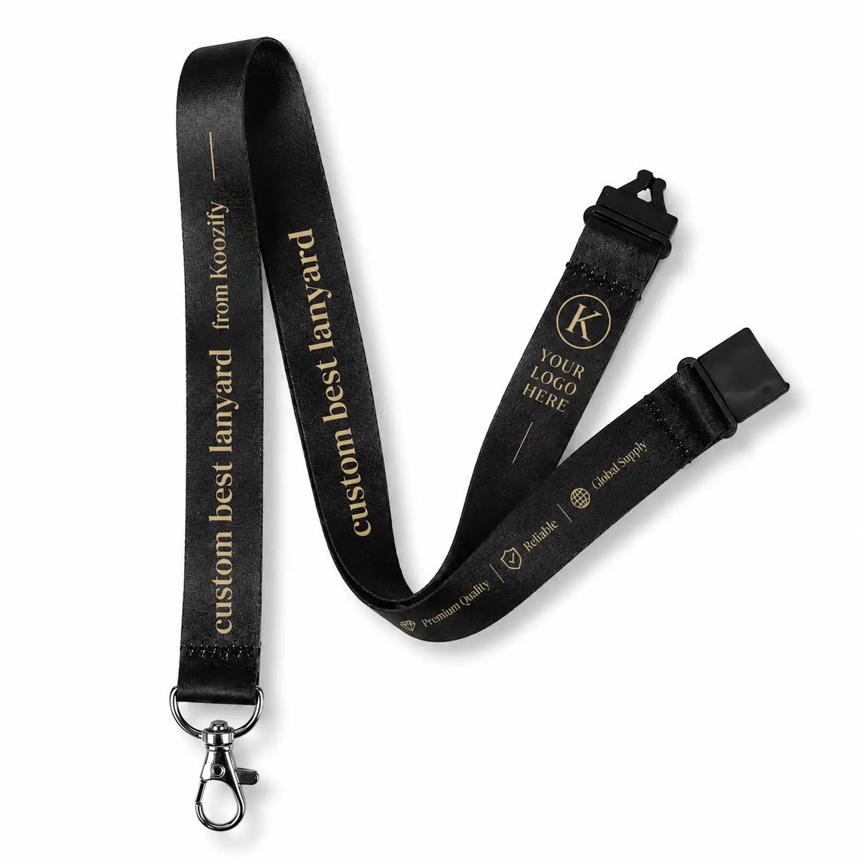 Cordones personalizados con logotipo de seguridad de ruptura para tarjetas de identificación | Pedido al por mayor