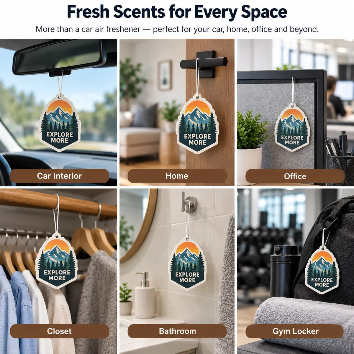 Custom Paper Car Air Fresheners with Logo - Bulk Orders