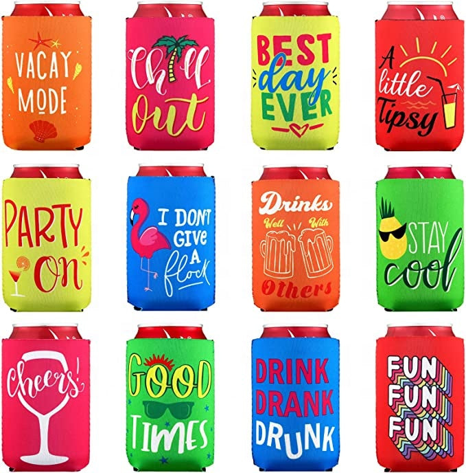 Custom Logo 3mm Can Coolers for Corporate Summer Events — Bulk Promotional Gifts