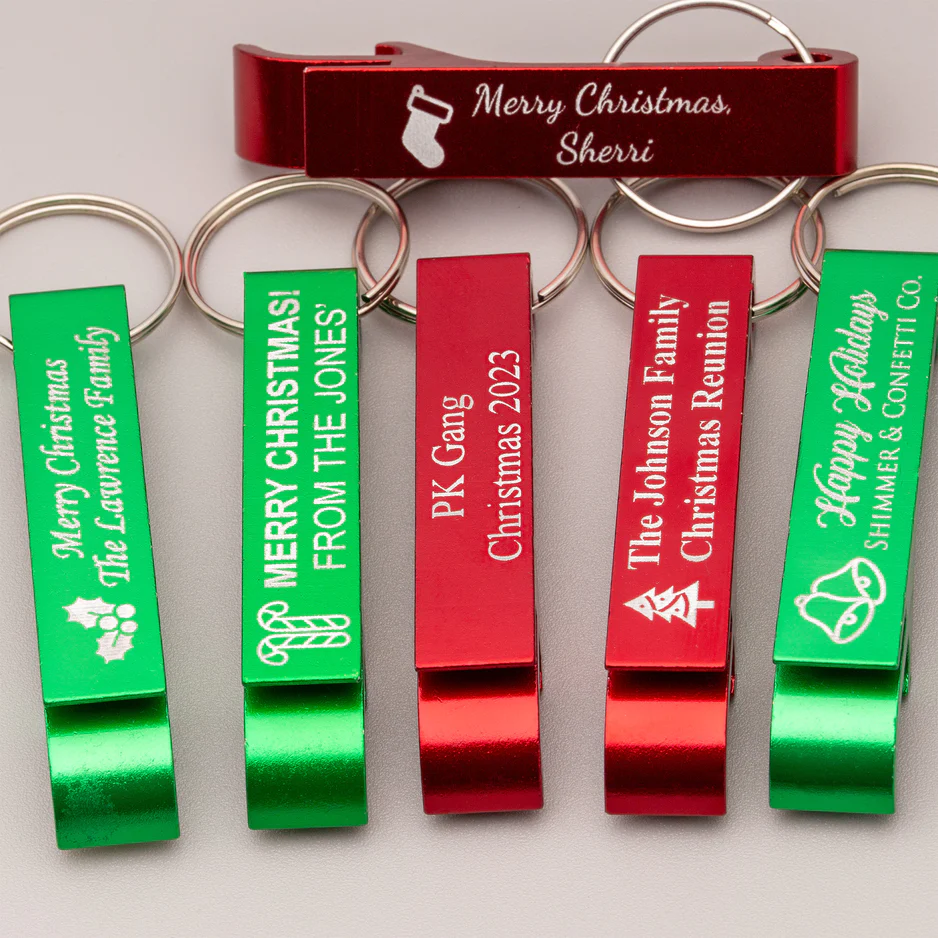Custom logo aluminum bottle opener keychain free shipping