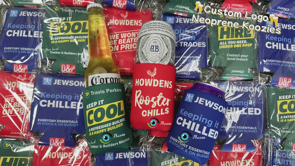 Enfriadores de latas de neopreno personalizados de 12 oz – Pedido al por mayor con su logotipo